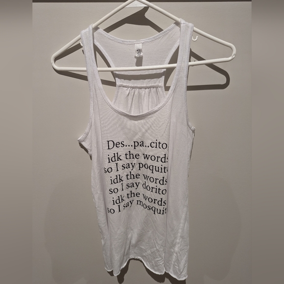 White tank top Despacito meme shirt - Picture 1 of 3